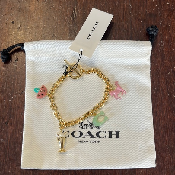 Coach Mixed Charm Toggle Bracelet - Picture 2 of 6